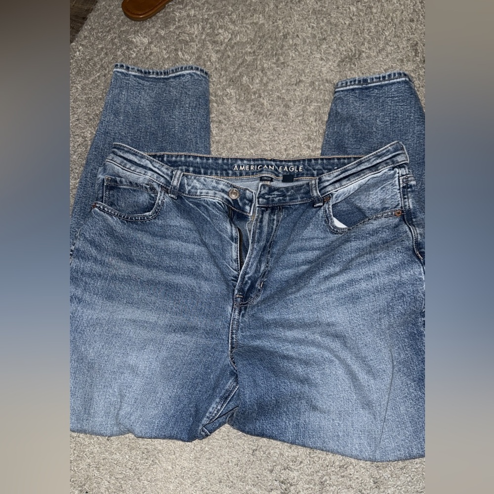 American Eagle Outfitters Blue Straight Leg Jeans Classic Style